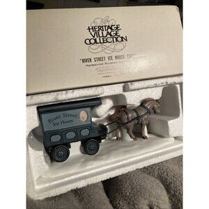 Dept. 56 River Street Icehouse Cart Heritage Village NEW w/Box 5959-5 Christmas